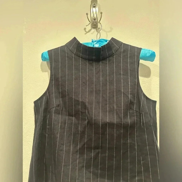 ELAINE KIM Stripped Linen Blend Suit Top / Size Small / - Picture 2 of 6